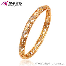 Latest Xuping Fashion Elegant 18k Gold Cubic Zirconia Bangle